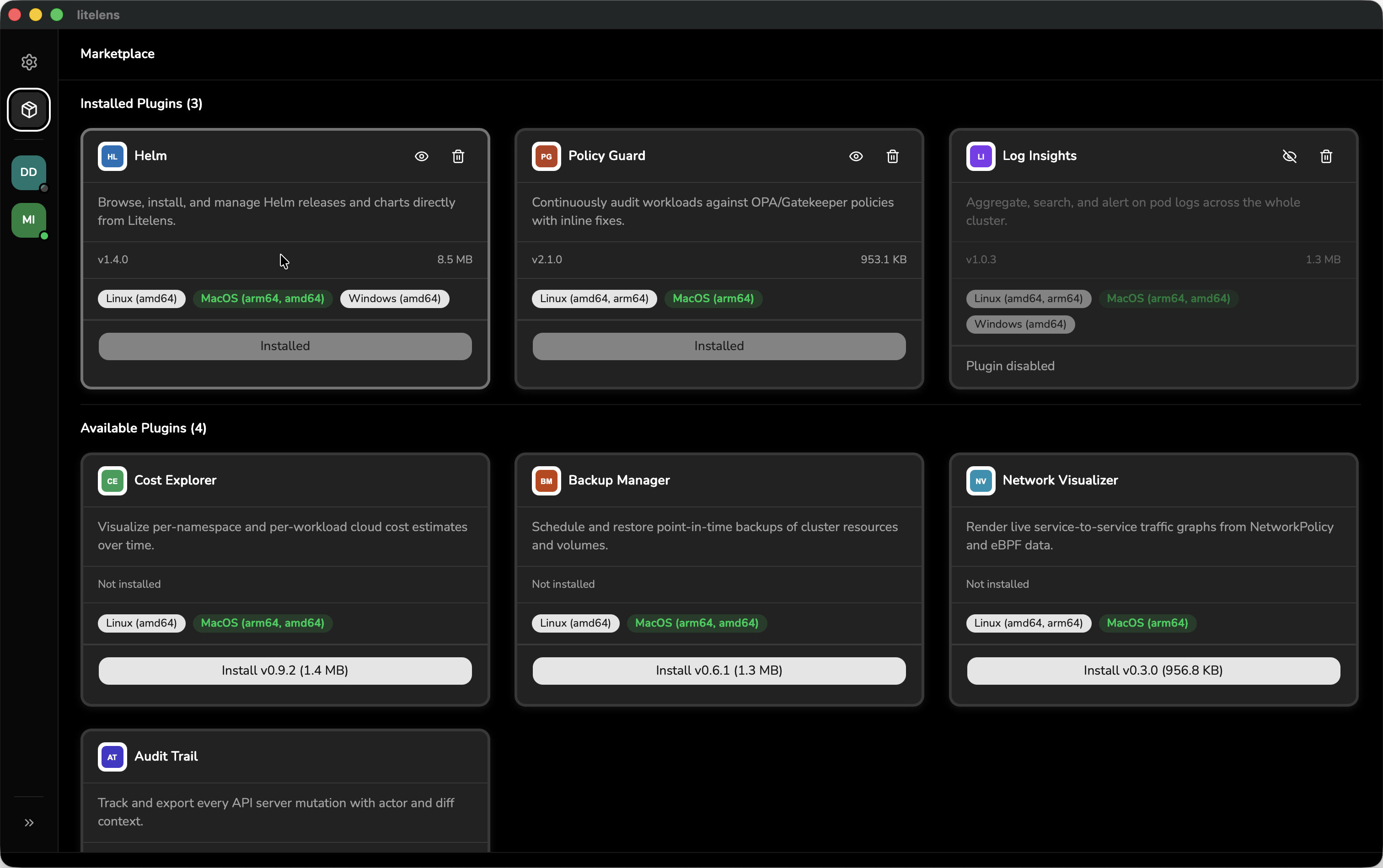 Litelens plugins